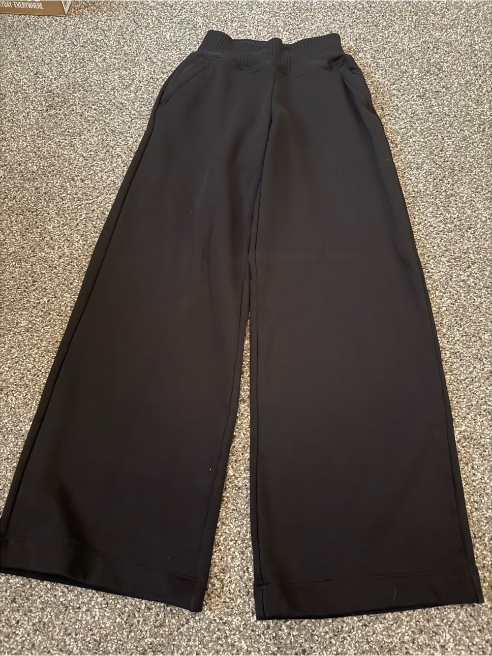 ALO Yoga Wide-Leg Pull-On Pants in Black